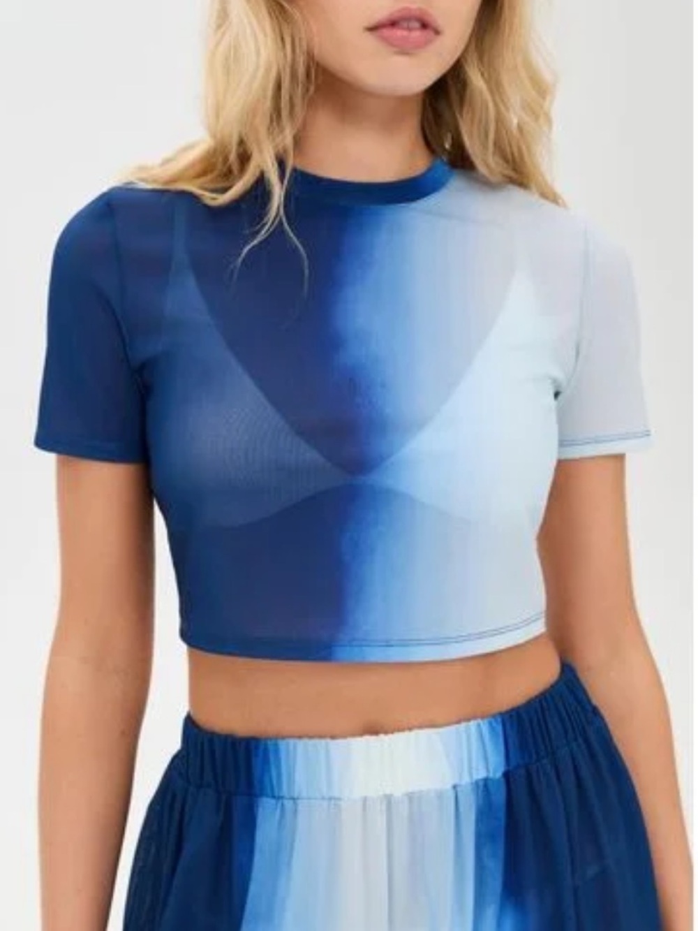 Staud Breeze Two Tone Crop Top